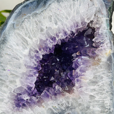 Amethyst Cathedral Geode Crystal up close