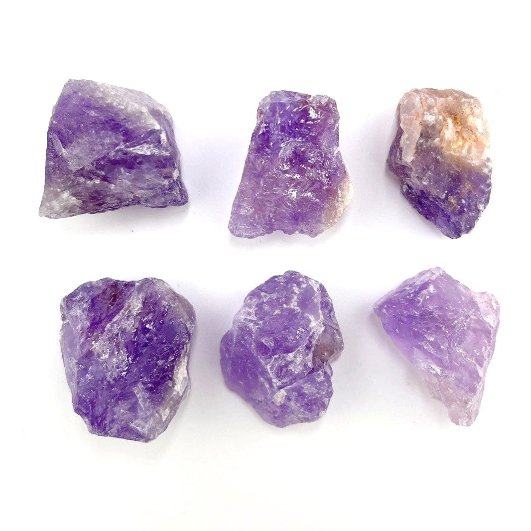 6 Amethyst Natural Stones