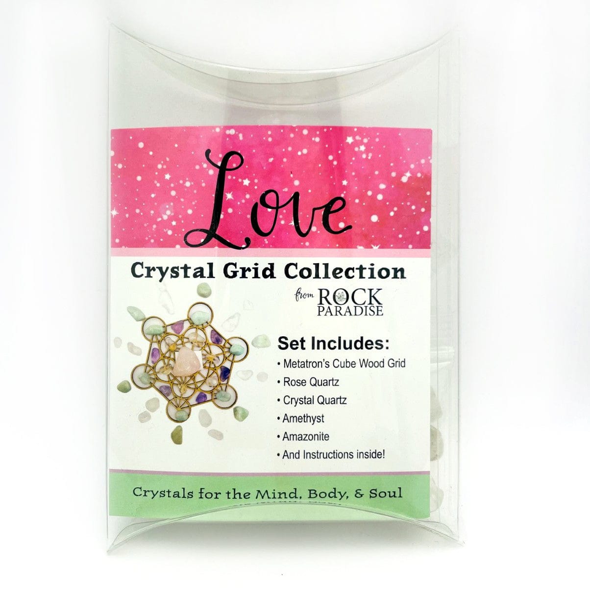 Love Crystal Grid Set in package