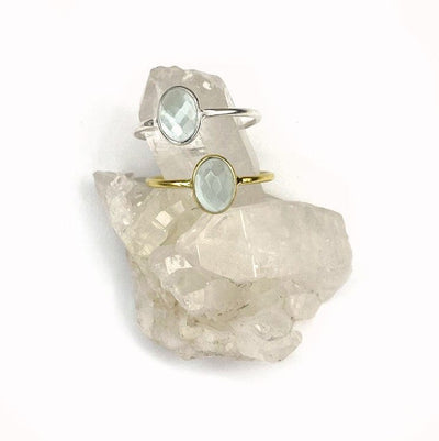 Gemstone Rings  - 2 on a crystal