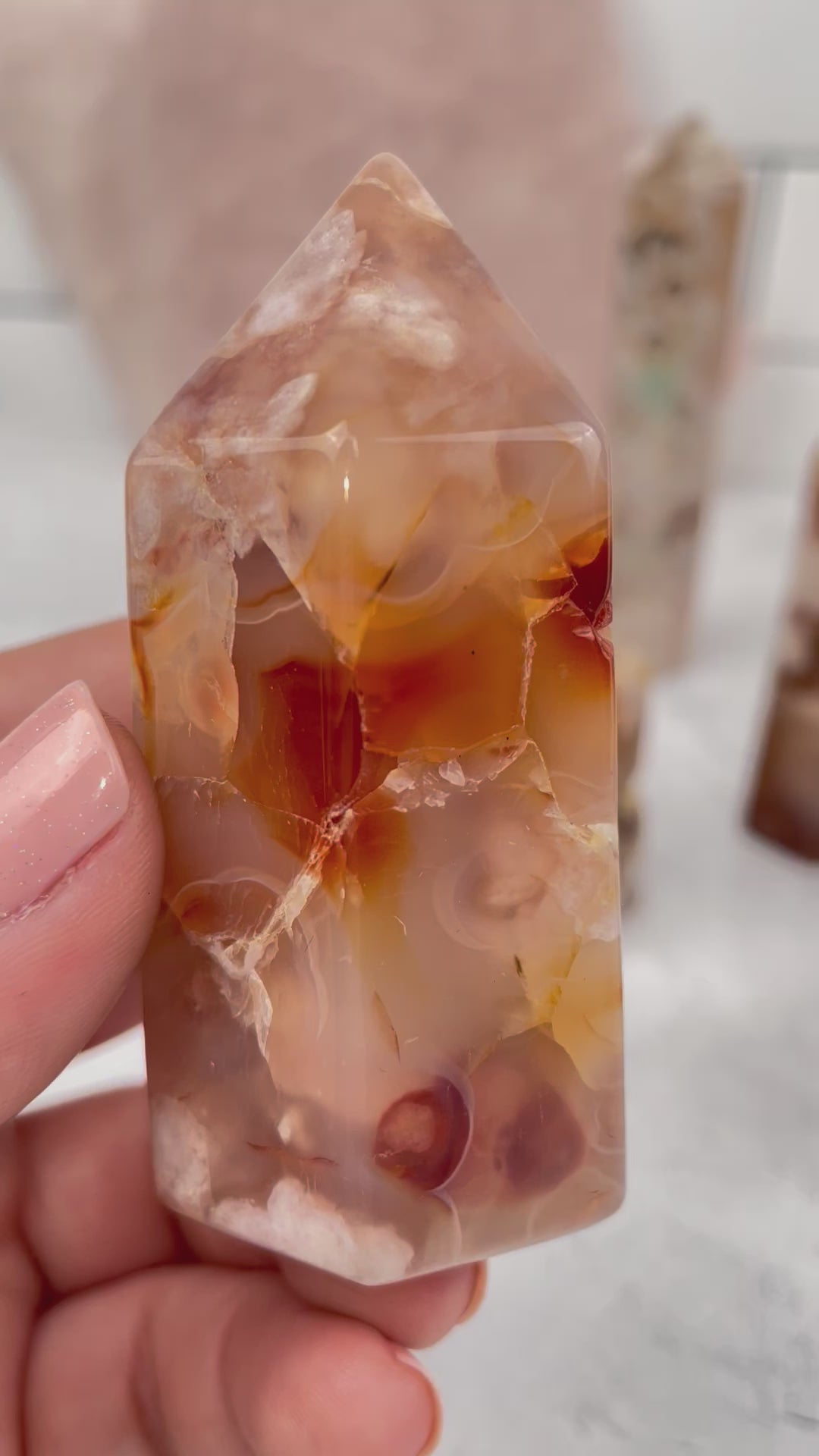 Flower Agate Points - By Weight -