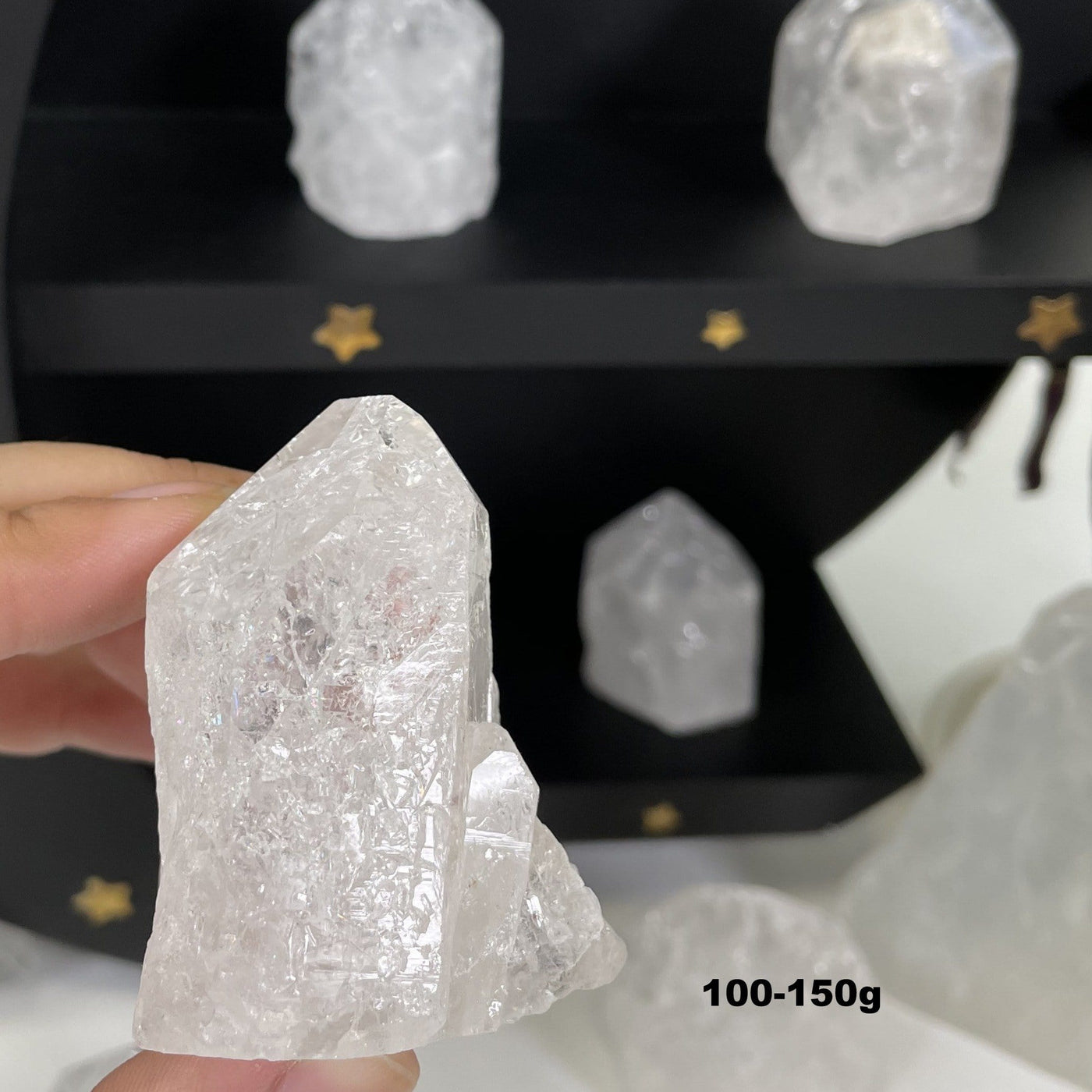 Crackle Quartz Semi-Polished Points in the 100-150g size