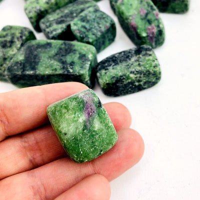 Ruby Zoisite Cubed Tumbled Stones - 0.5 lb or 1.0 lb