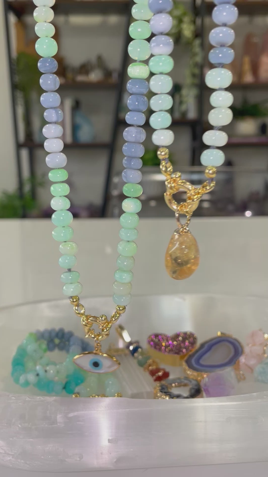 Ocean Dreams Opal Candy Necklace