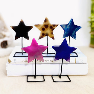 Pictures of all the different star colors we have available .