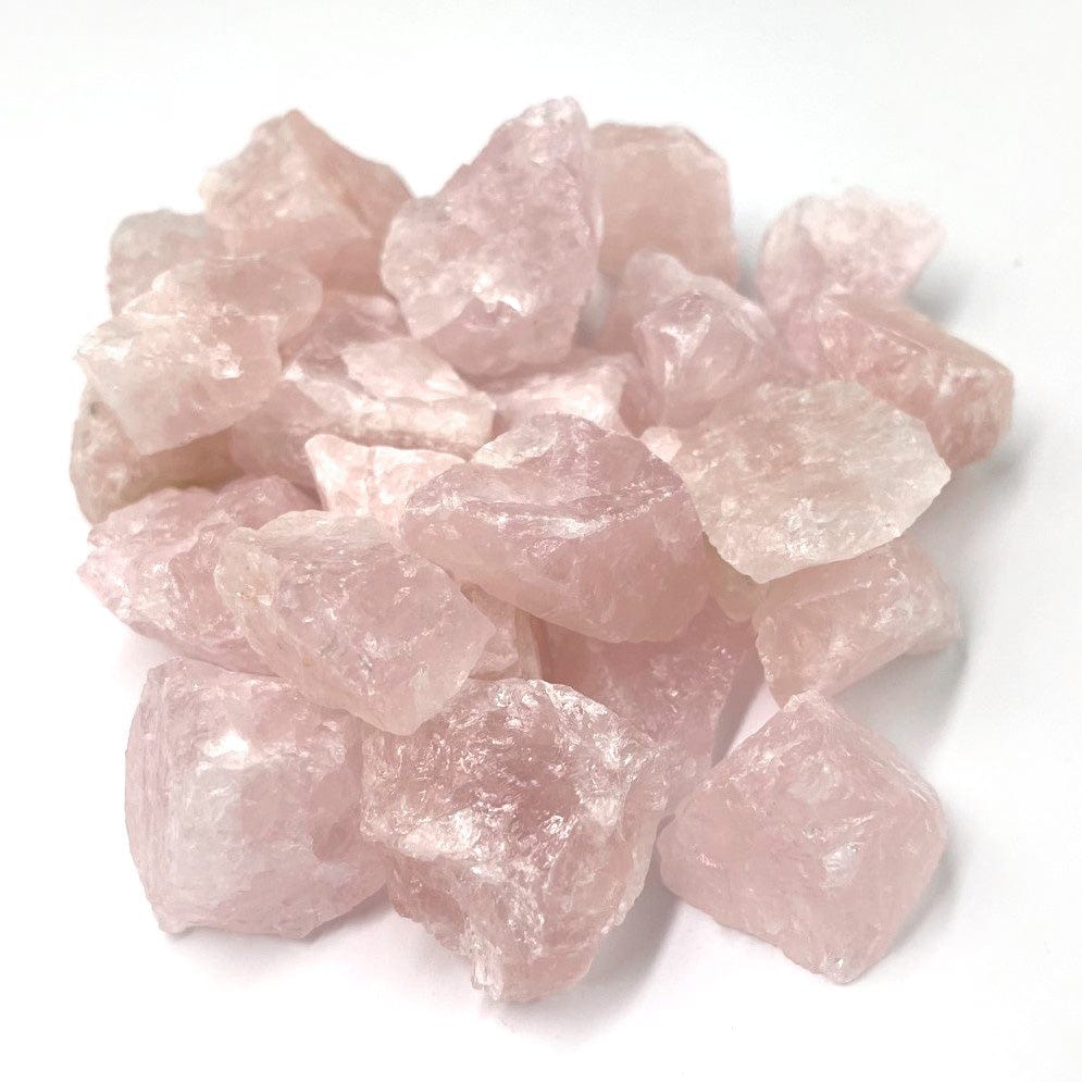 Rose Quartz Natural Stones in a pile