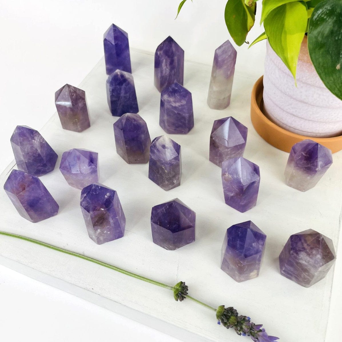Amethyst Stone Towers from above