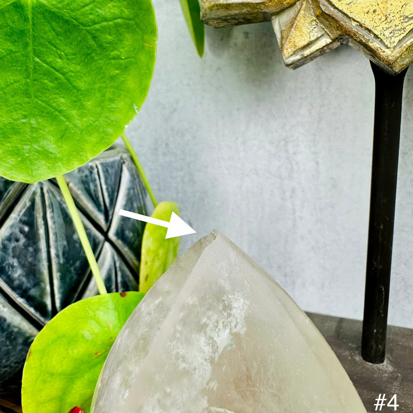 Crystal Quartz Flame Point - YOU CHOOSE - place of imperfection