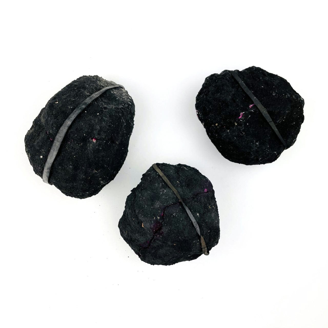 3 Hot Pink Color Dyed un-opened Geodes