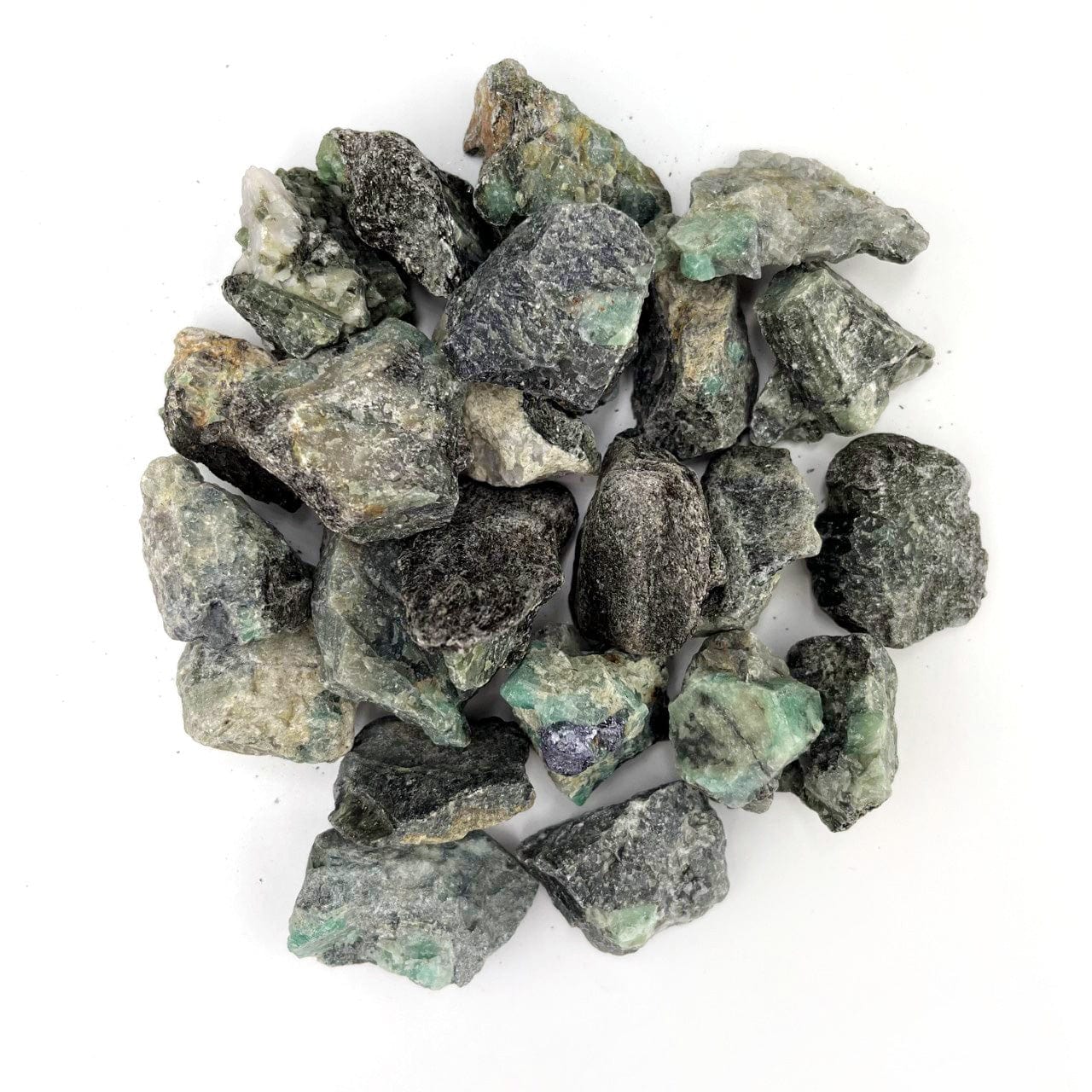 Emerald Natural Stones in a pile