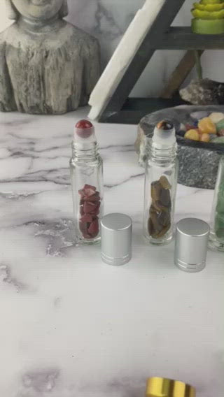 Aromatherapy Gemstones Roller Bottles for Essential Oils
