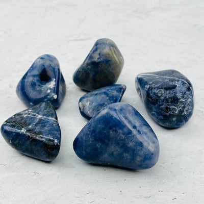 close up of the sodalite 