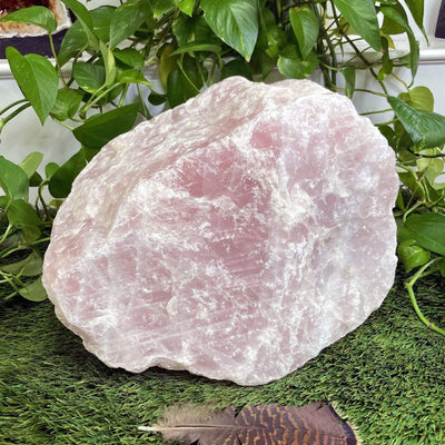 Giant Rose Quartz from another angle