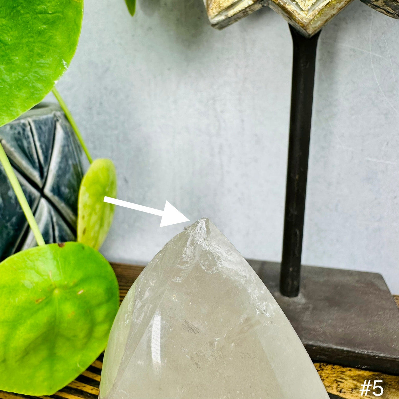 Crystal Quartz Flame Point - YOU CHOOSE - place of imperfection