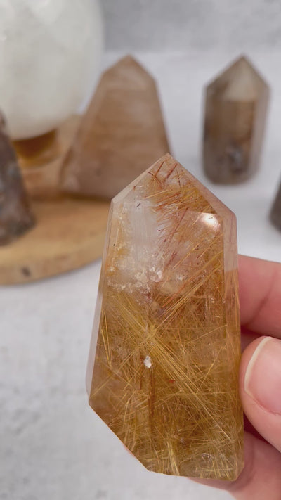 Rutilated Quartz Points - By Weight