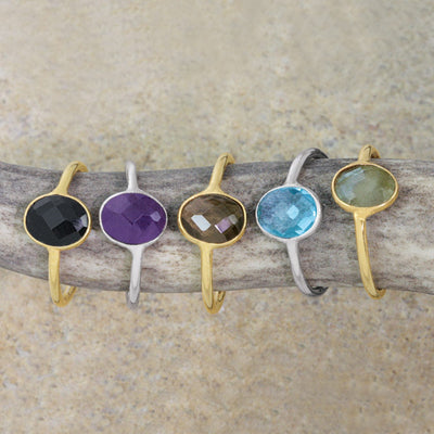 Gemstone Rings on a stick
