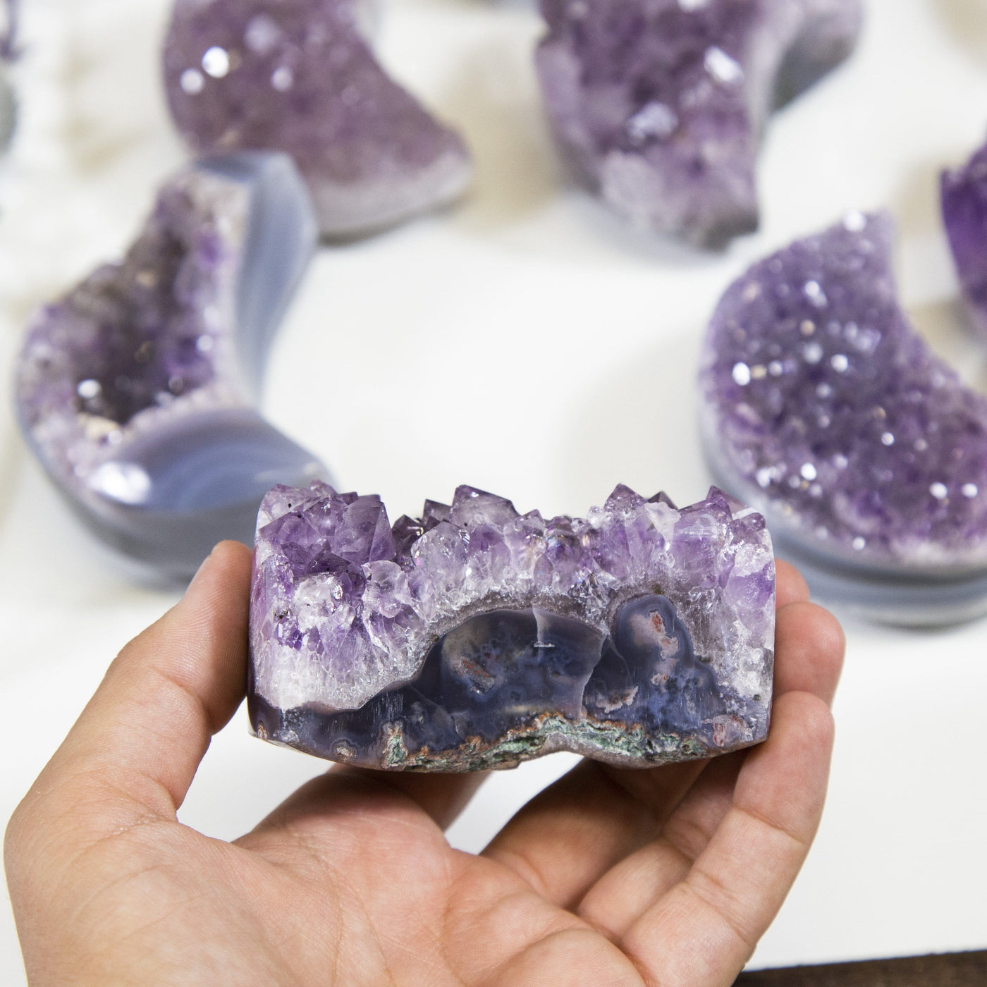 Amethyst Moons - side view