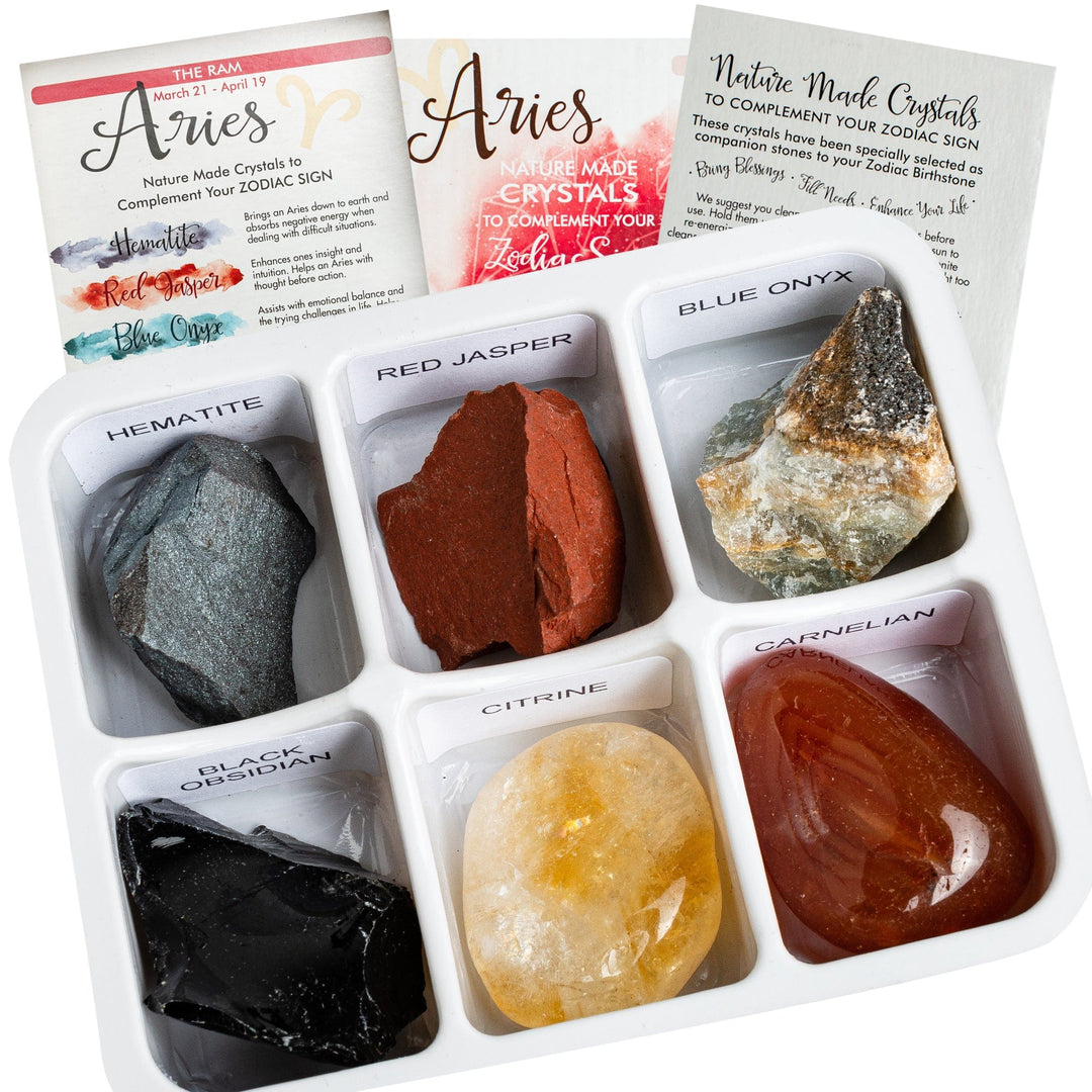 Zodiac Crystal Set - Box of 6 Gemstones – Rock Paradise