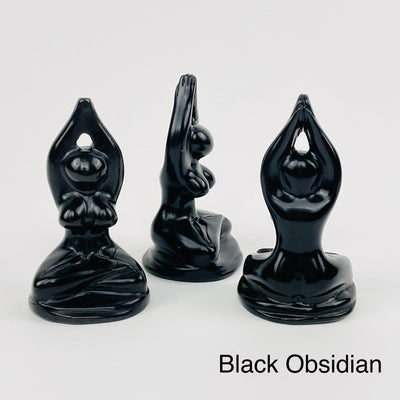 meditating goddess available in black obsidian 