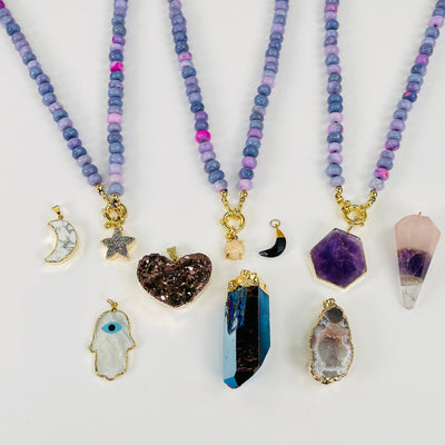 these necklaces can be purchased with the pendant of your choice 