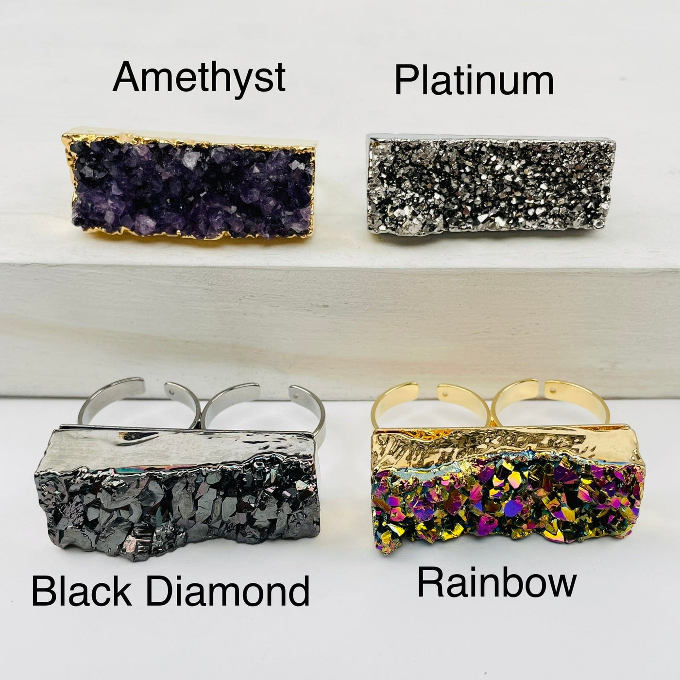 available in four different gemstones 