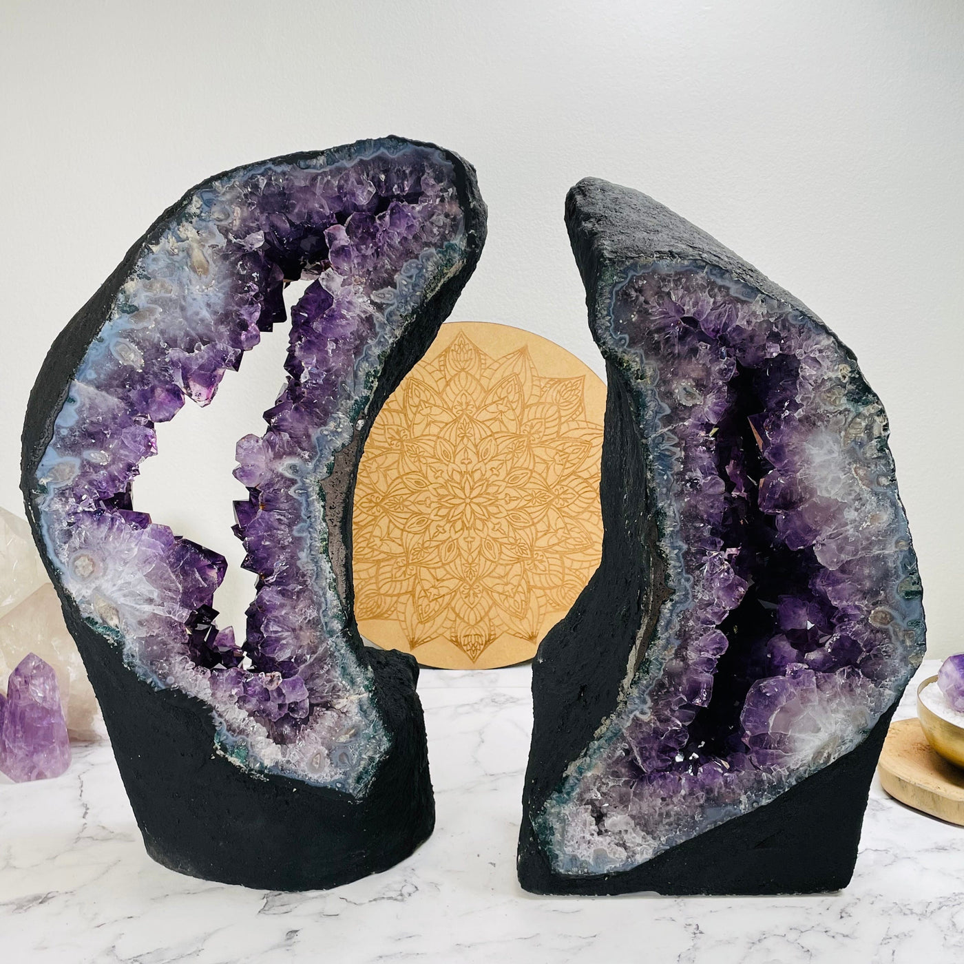 amethyst portals displayed as home decor 