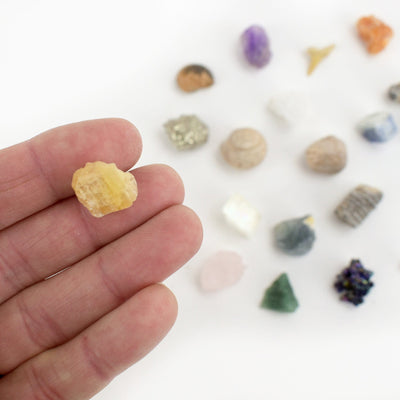 gemstone in hand to show detail of stone 