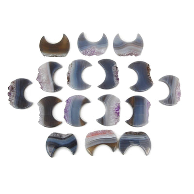 multiple moon cabochons to show the differences in the colors and patterns 