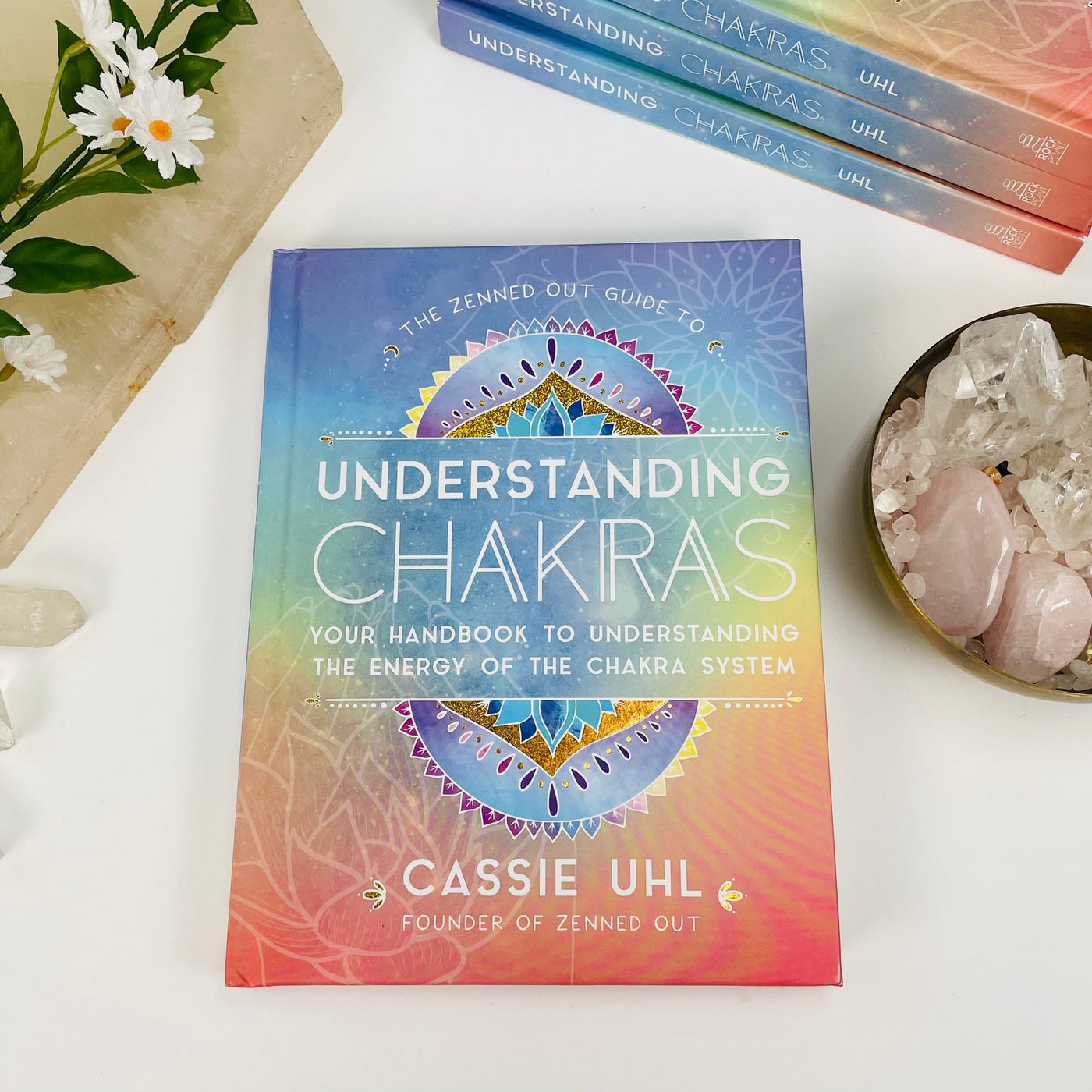 front cover of the book called understanding chakras by Cassie Uhl