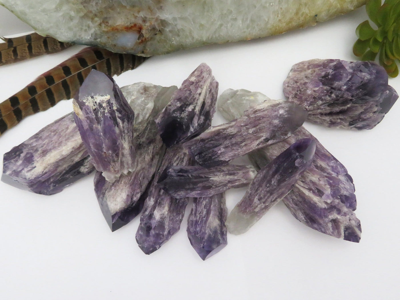 Elestial Amethyst Point - Natural  - By Weight (RK26)