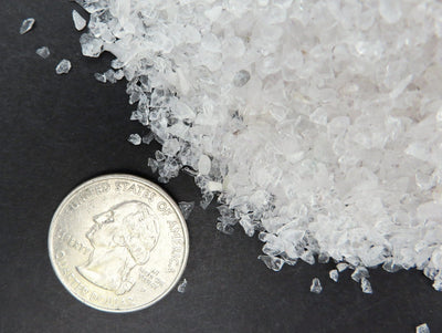 Crystal Quartz Tiny Chip Stones  - White Gemstones - Home Decor 1Pound bags (TS-200B)