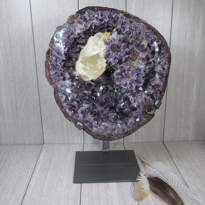 Amethyst Formation Rare with Stalactites and Calcite with decorations 