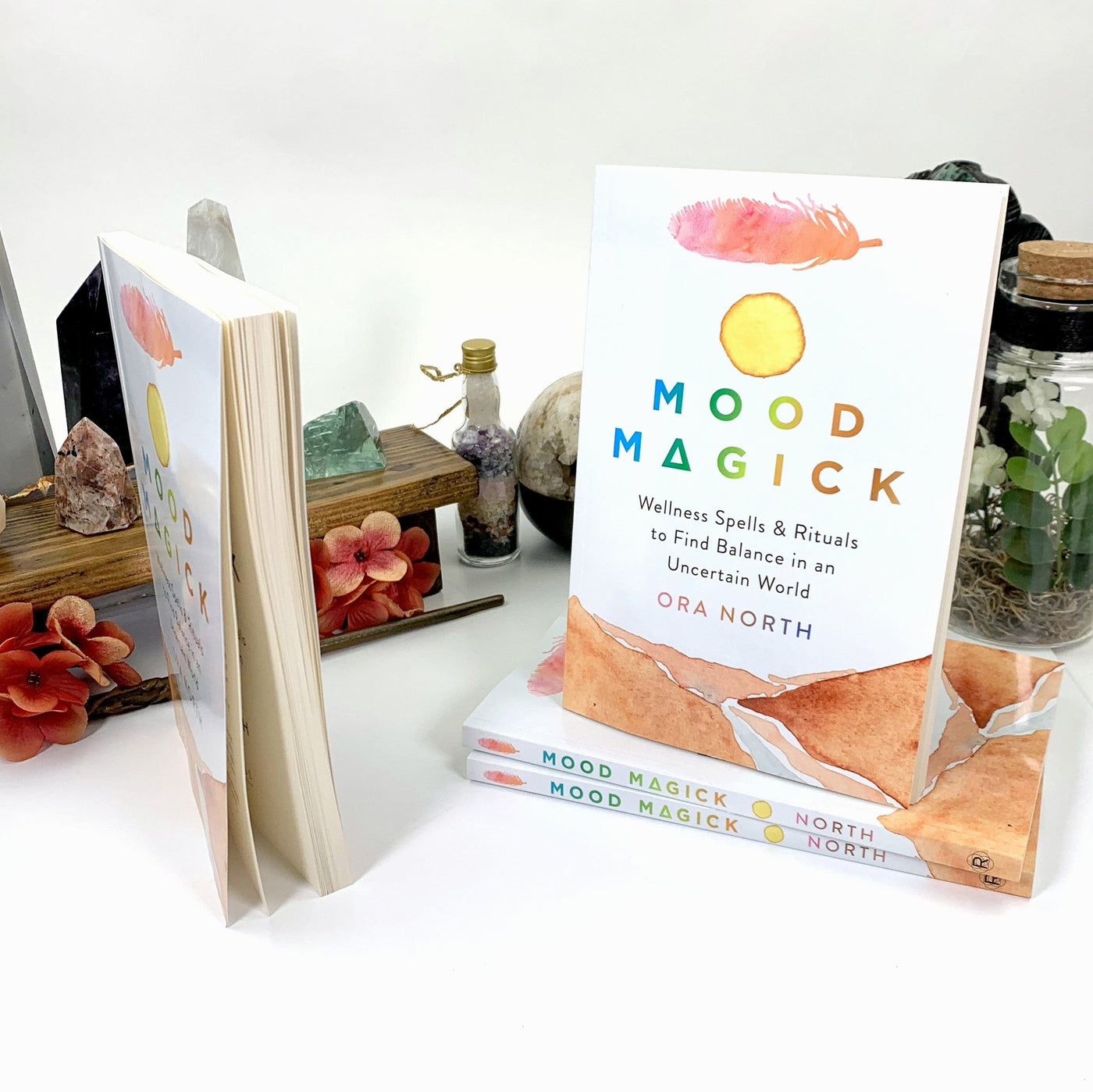 side view of the book mood magic