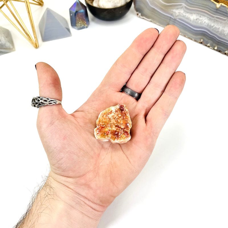 Natural Vanadinite - in a hand