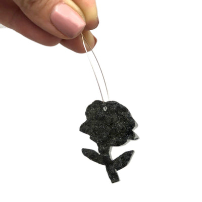 Natural Druzy Rose Cabachon  - hanging on a string