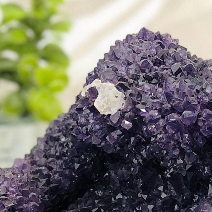 up close shot of Amethyst Cluster Stalactite