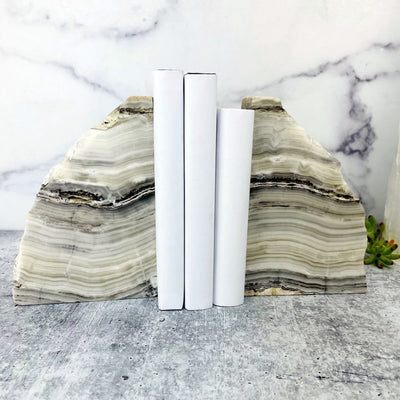 Products Onyx Bookends with  books in between