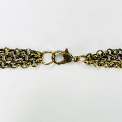 close up of necklace clasp