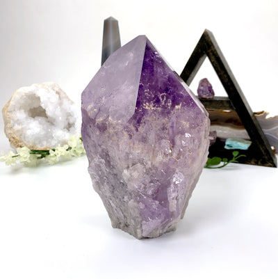 Side view of the High Quality Amethyst Point