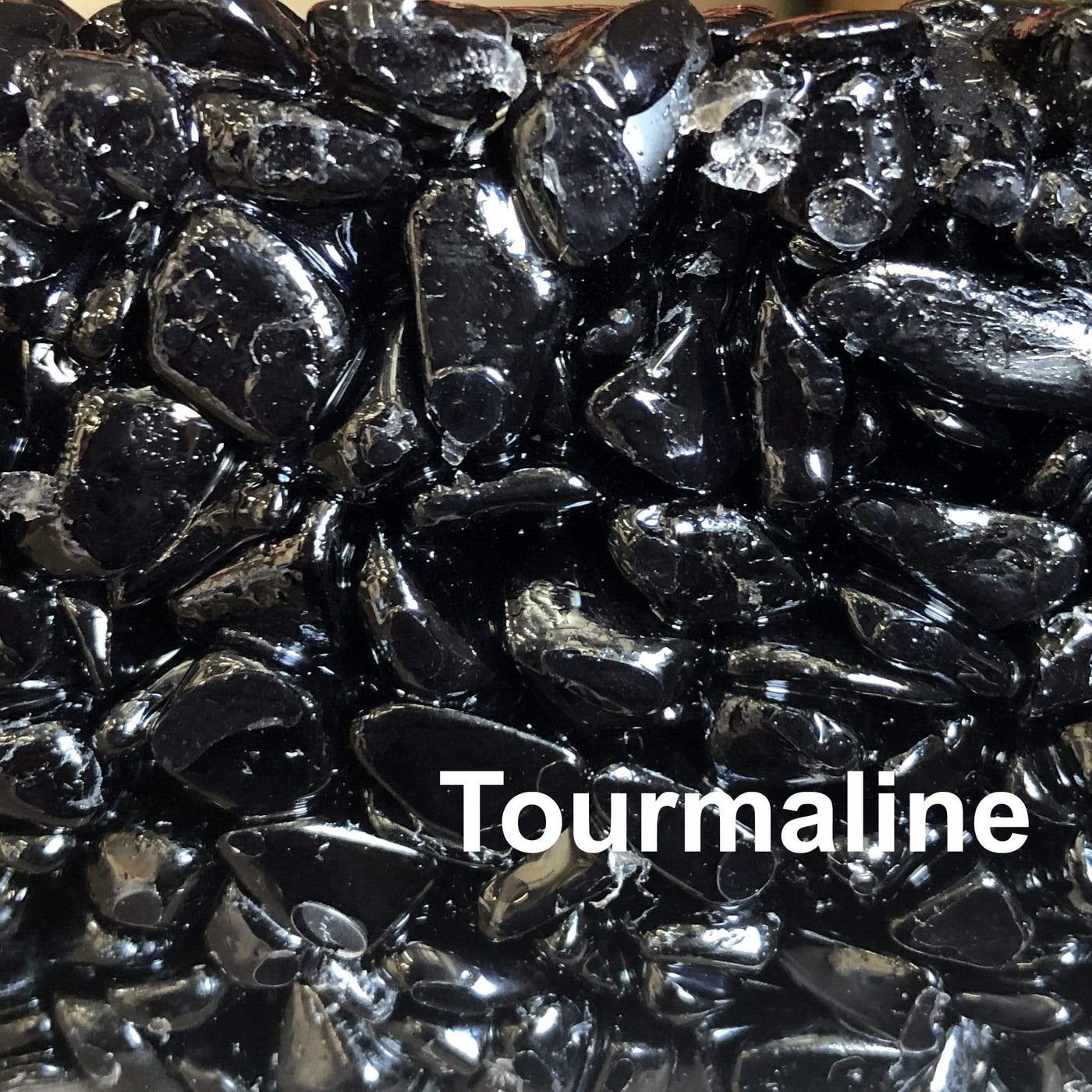 Tumbled Stone Bowl  - tourmaline