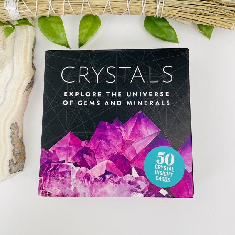 crystal deck with insight and information on gems and minerals 