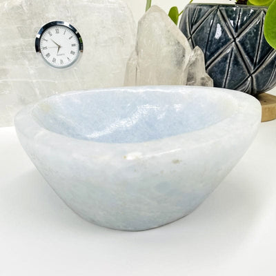 side view of one of the large bowls to show the thickness 