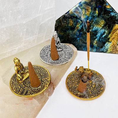 multiple cone and incense burners displayed to show the differences in the options