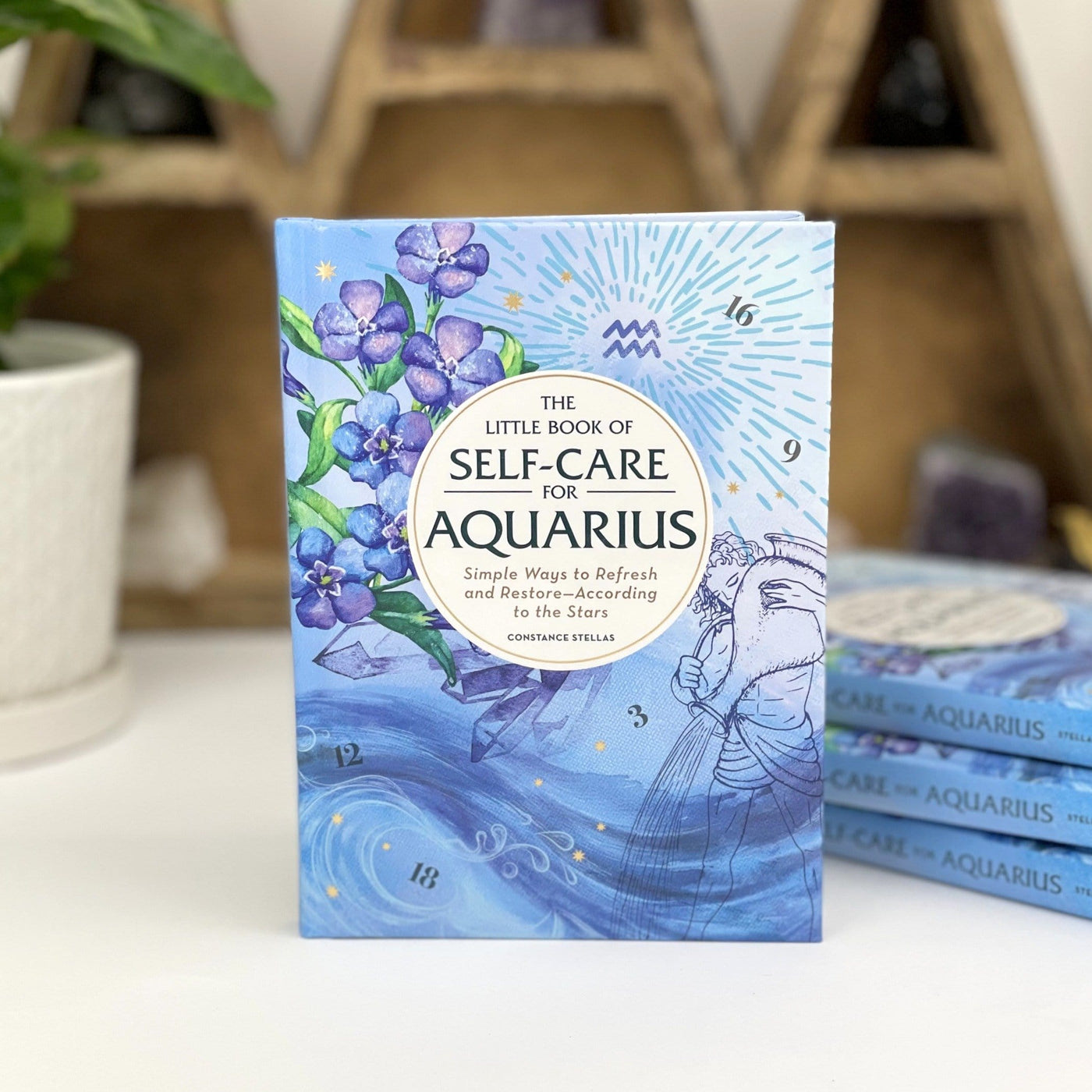 The Little Book of Self-Care for Aquarius in Blue color