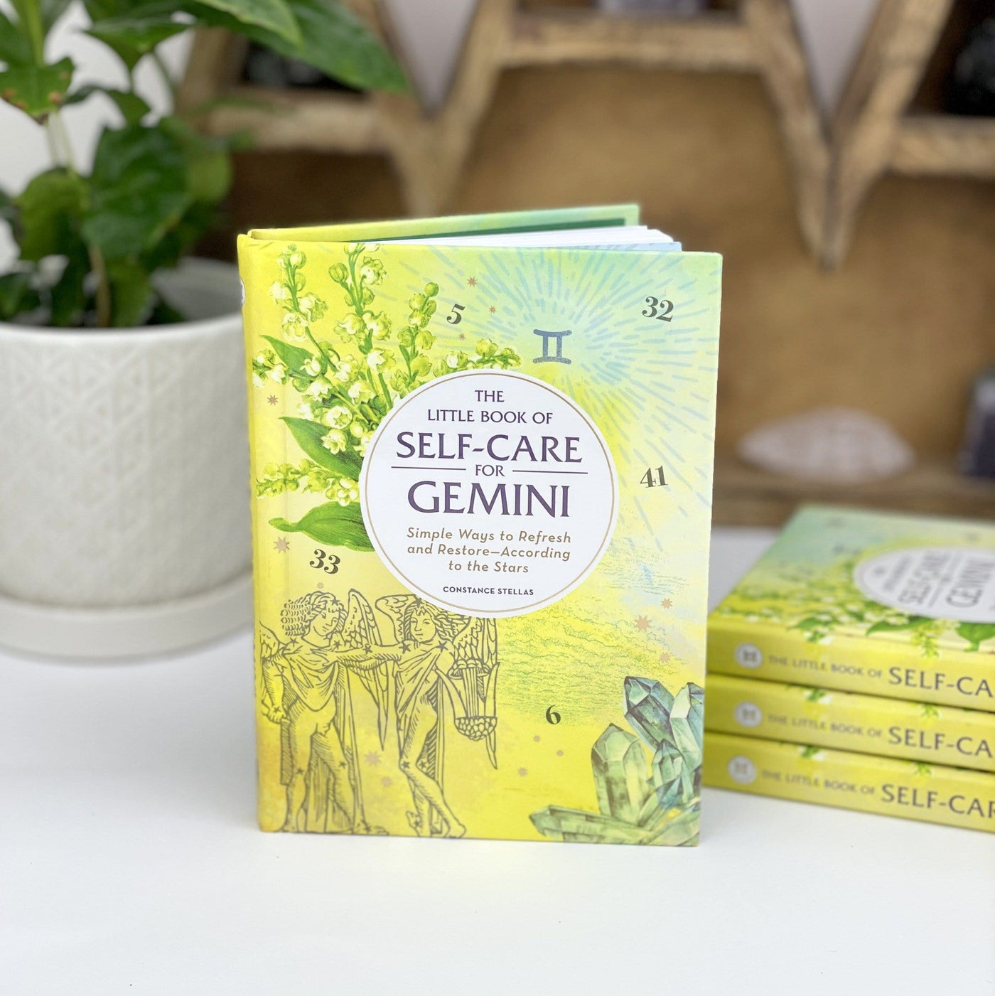 The Little Book of Self-Care for Gemini  in green yellow color
