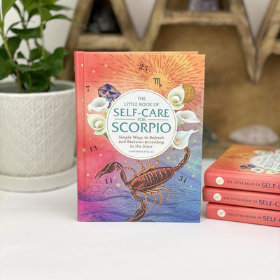 The Little Book of Self-Care for Scorpio in Orange ,blue .