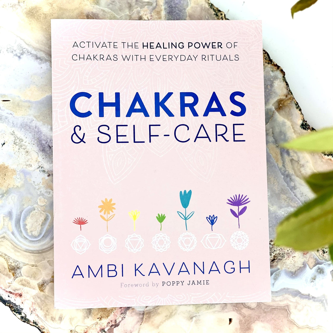 close up of the cover of the chakras and self-care by ambi kavanagh 