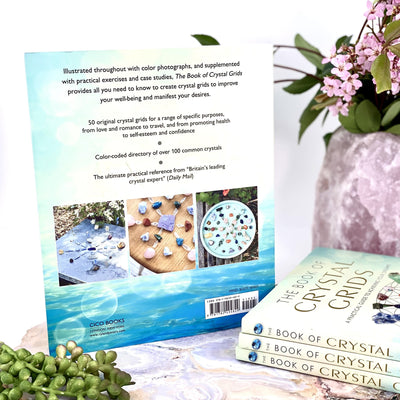 The back of The Book of Crystal Grids ,A Practical Guide to Achieving Your Dreams By Philip Permutt