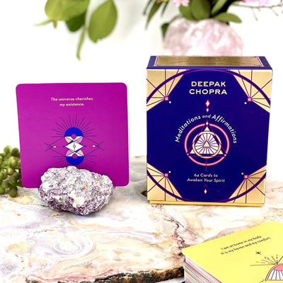 Meditations and Affirmation Card Deck with decorations 