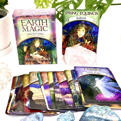 Earth Magic Oracle Card Deck  line up 